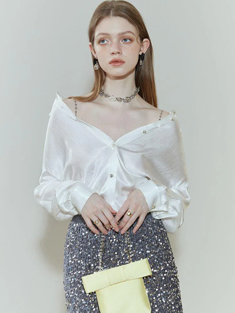 Pure Design Satin Blouse sold by Streetwear Society product image thumbnail 5