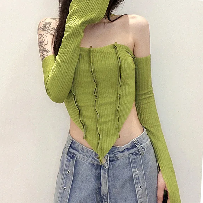 Y2K Top & Gloves Set sold by Streetwear Society product image thumbnail 3