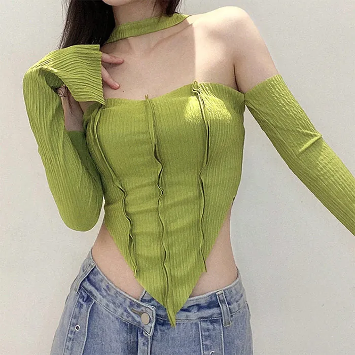 Y2K Top & Gloves Set sold by Streetwear Society