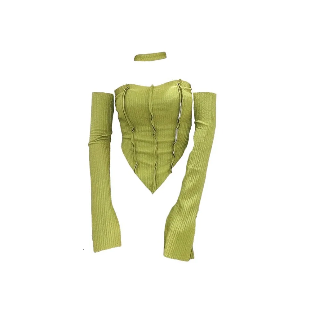 Y2K Top & Gloves Set sold by Streetwear Society product image thumbnail 4