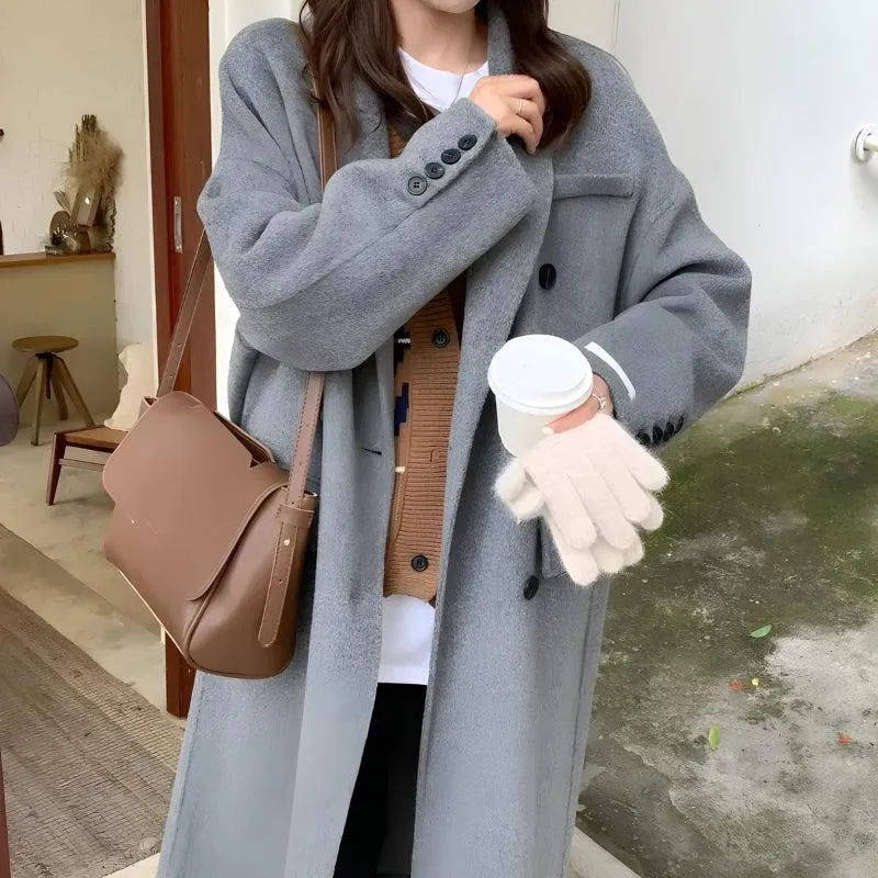 Casual Double Breasted Long Coat sold by Streetwear Society product image thumbnail 3