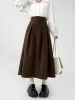 Dark Academia Pleated Midi Skirt sold by Streetwear Society