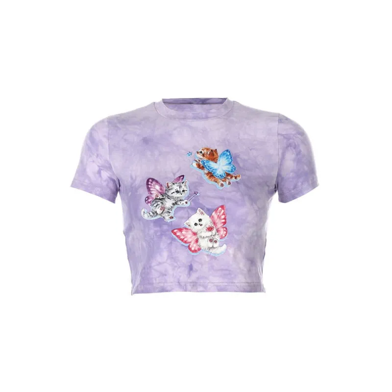 Magic Kitty Crop Top sold by Streetwear Society