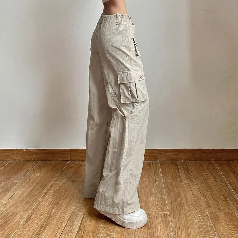 Drawstring Low Rise Cargo Pants sold by Streetwear Society product image thumbnail 5