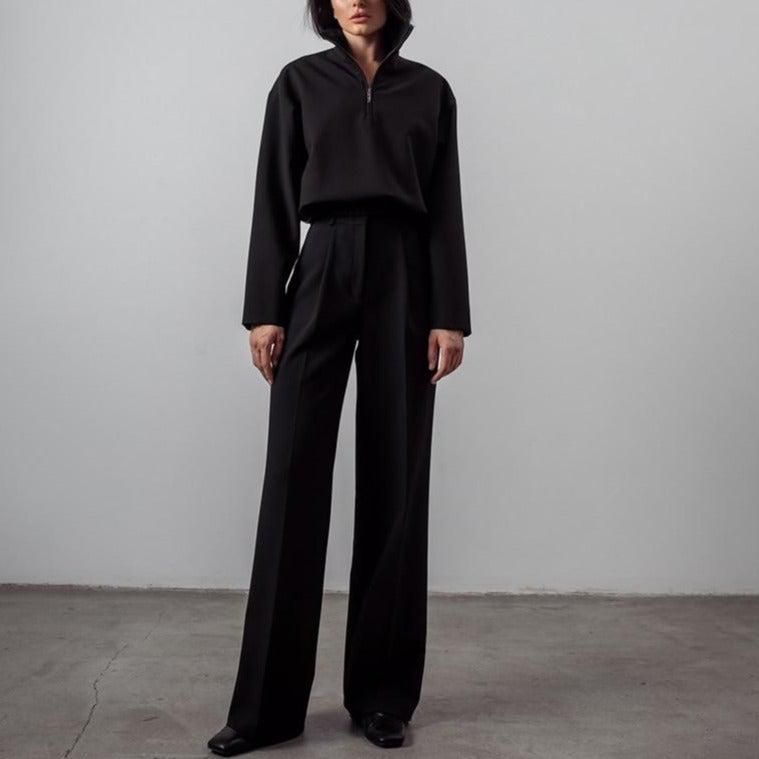 Elegant two-piece set - Black sold by Streetwear Society