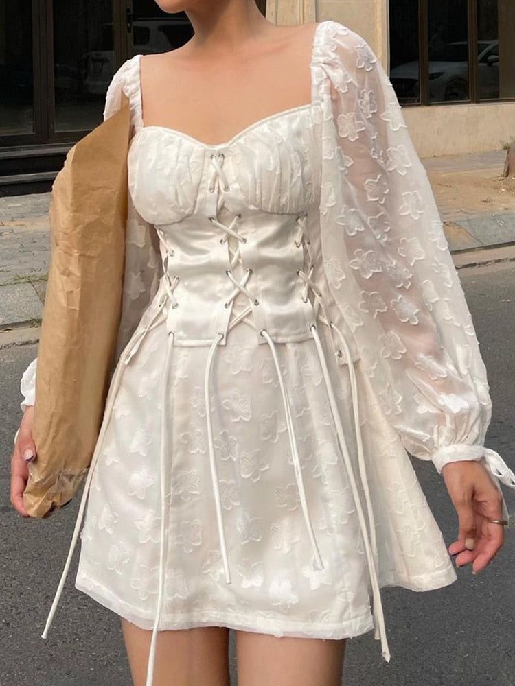 Lace Pleated Dress sold by Streetwear Society product image thumbnail 4