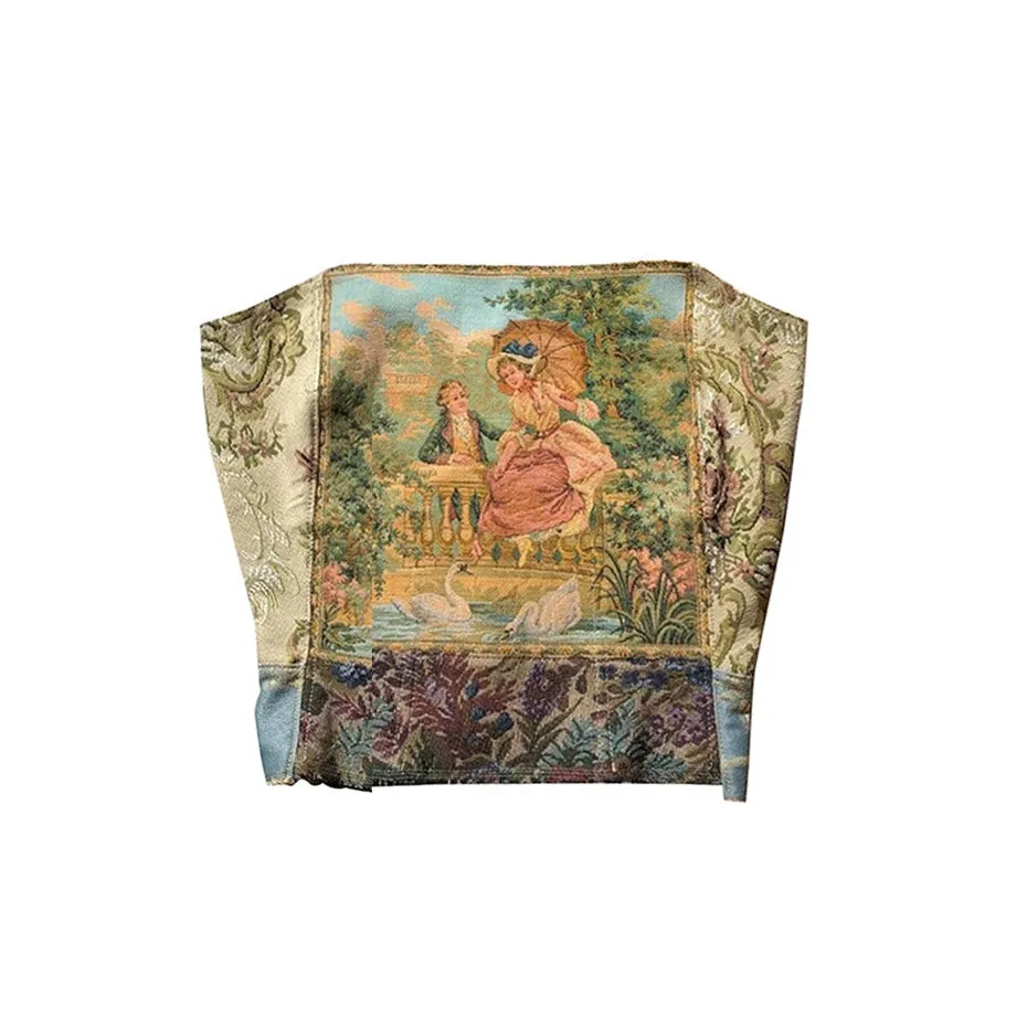 Aestheic Embroidered Corset Top sold by Streetwear Society