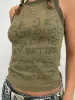 Letter Print Racer Back Tank Top sold by Streetwear Society