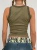 Letter Print Racer Back Tank Top sold by Streetwear Society