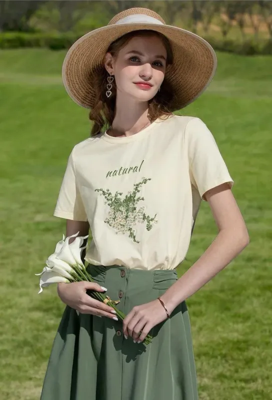 Cottagecore Natural Tee sold by Streetwear Society