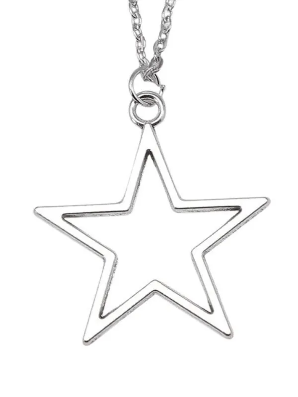Hollow Out Star Charm Necklace sold by Streetwear Society