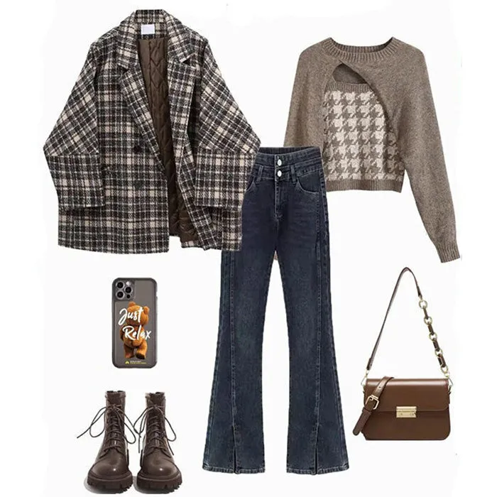 Old Money Plaid Jacket sold by Streetwear Society product image thumbnail 5