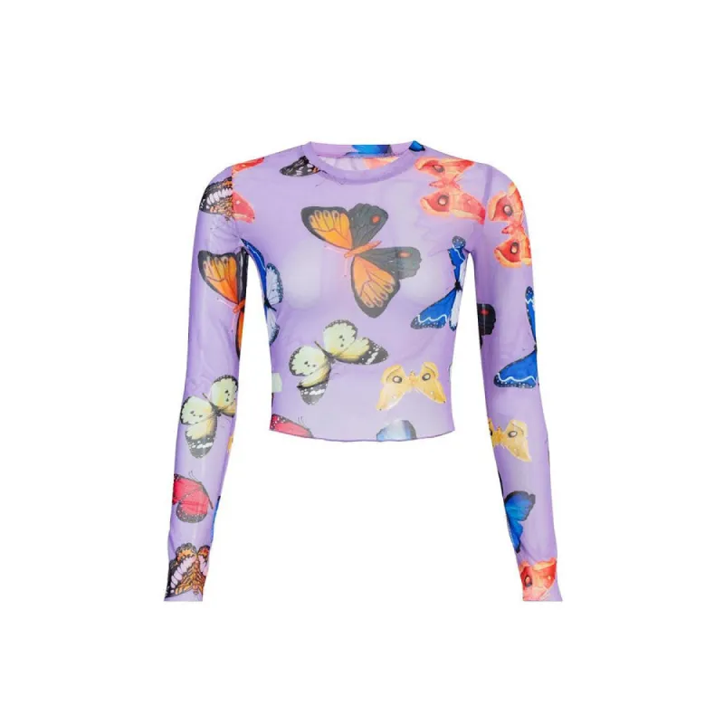 Butterflies Mesh Top sold by Streetwear Society