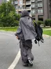 Y2K oversized parachute cargo pants sold by Streetwear Society