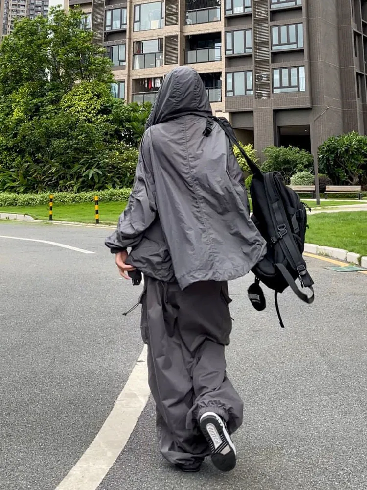 Y2K oversized parachute cargo pants sold by Streetwear Society product image thumbnail 3