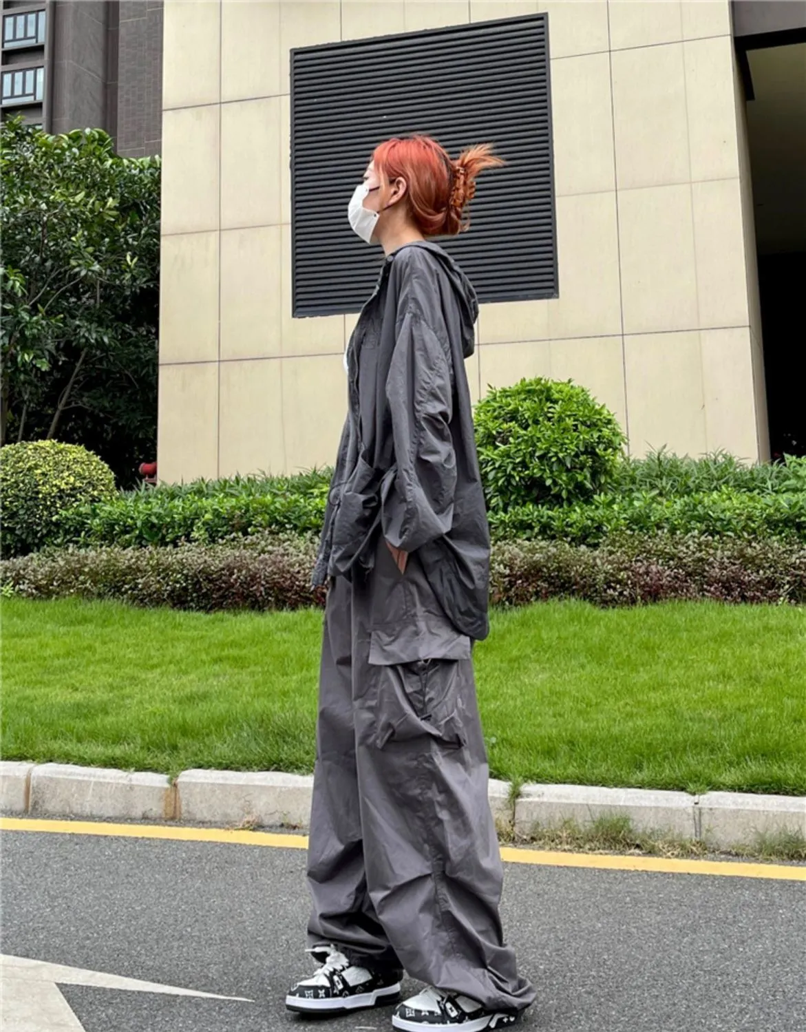 Streetwear Society Y2K oversized parachute cargo pants
