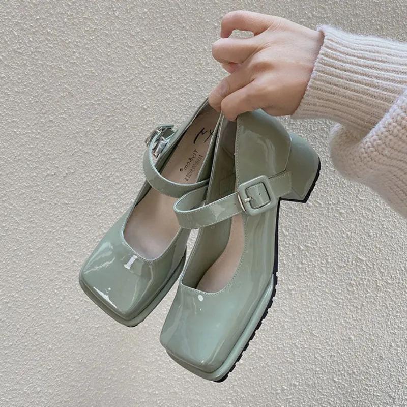 Square Toe Mary Jane Sandals sold by Streetwear Society