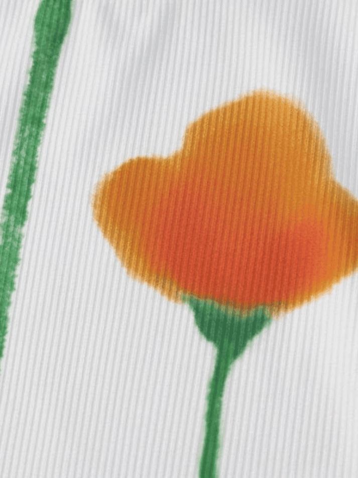 Tulip Mushroom Print Rib Tank Top sold by Streetwear Society product image thumbnail 9