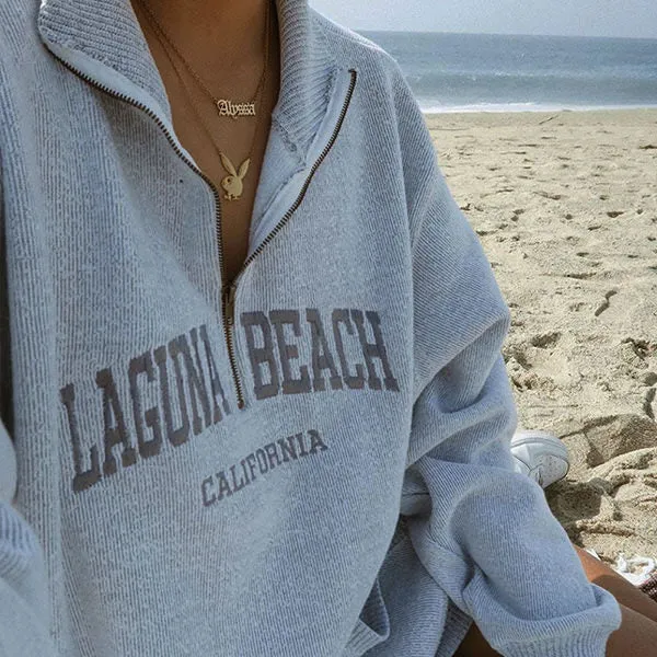 Laguna Beach Zip Up Sweatshirt sold by Streetwear Society product image thumbnail 4