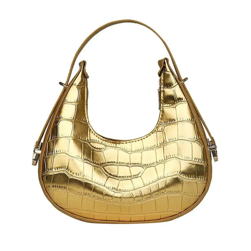 Metallic Aesthetic Hobo Bag sold by Streetwear Society