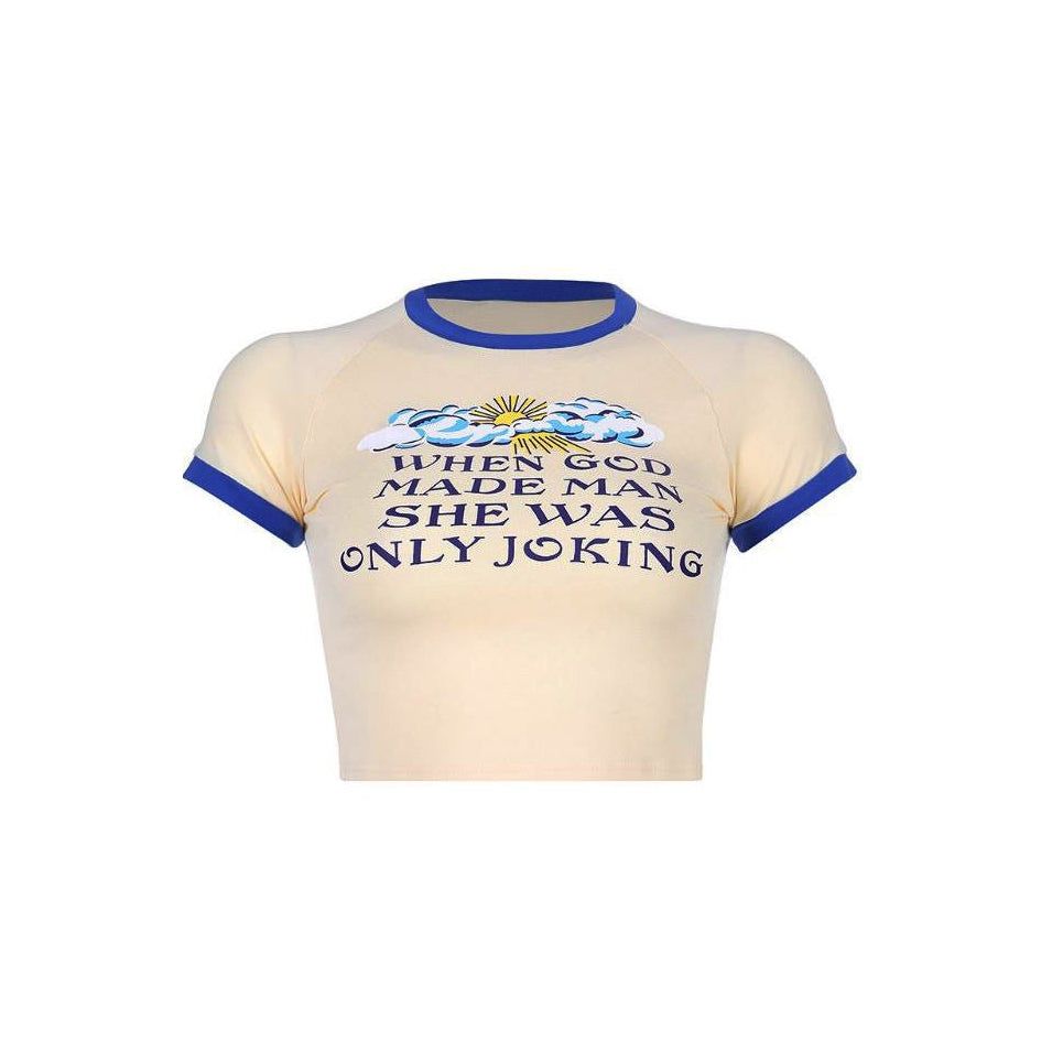 She Was Only Joking Crop Top sold by Streetwear Society