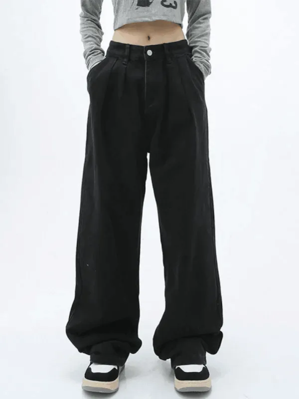 90s pleated baggy boyfriend jeans sold by Streetwear Society