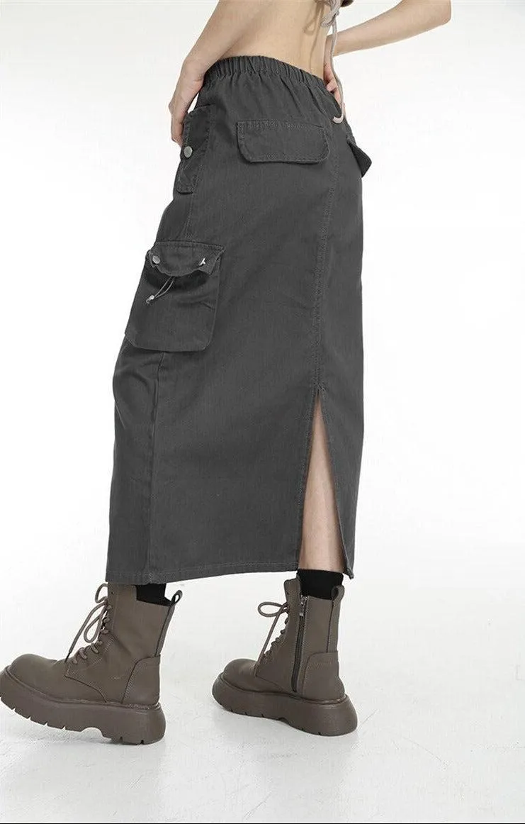 Low Rise Parachute Maxi Skirt sold by Streetwear Society product image thumbnail 4