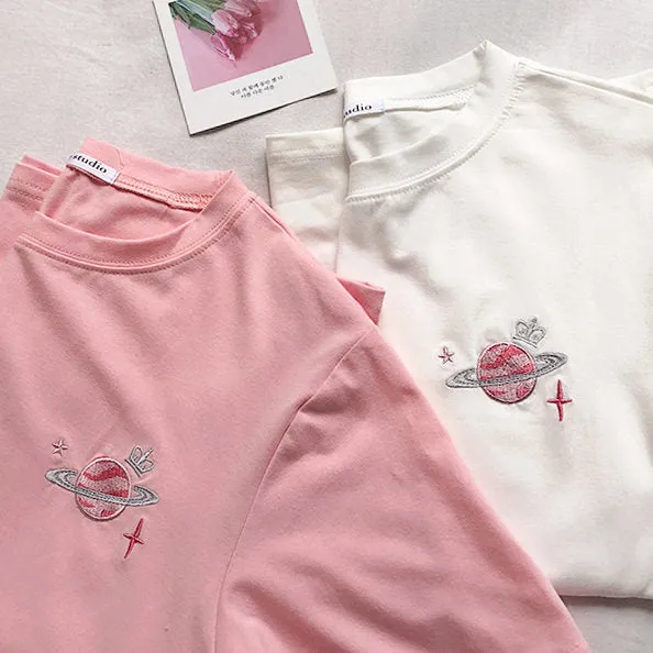 Pink Saturn Tee sold by Streetwear Society product image thumbnail 2