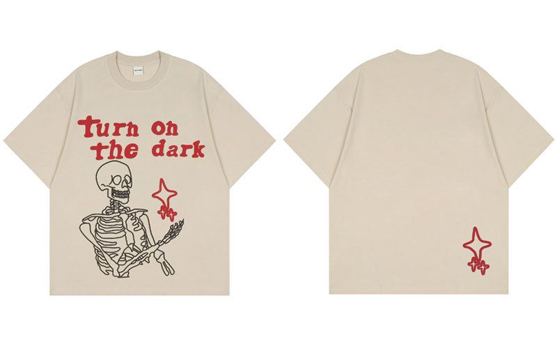 'Turn on the Dark' Graphic Print Cotton T-Shirt sold by Streetwear Society product image thumbnail 6