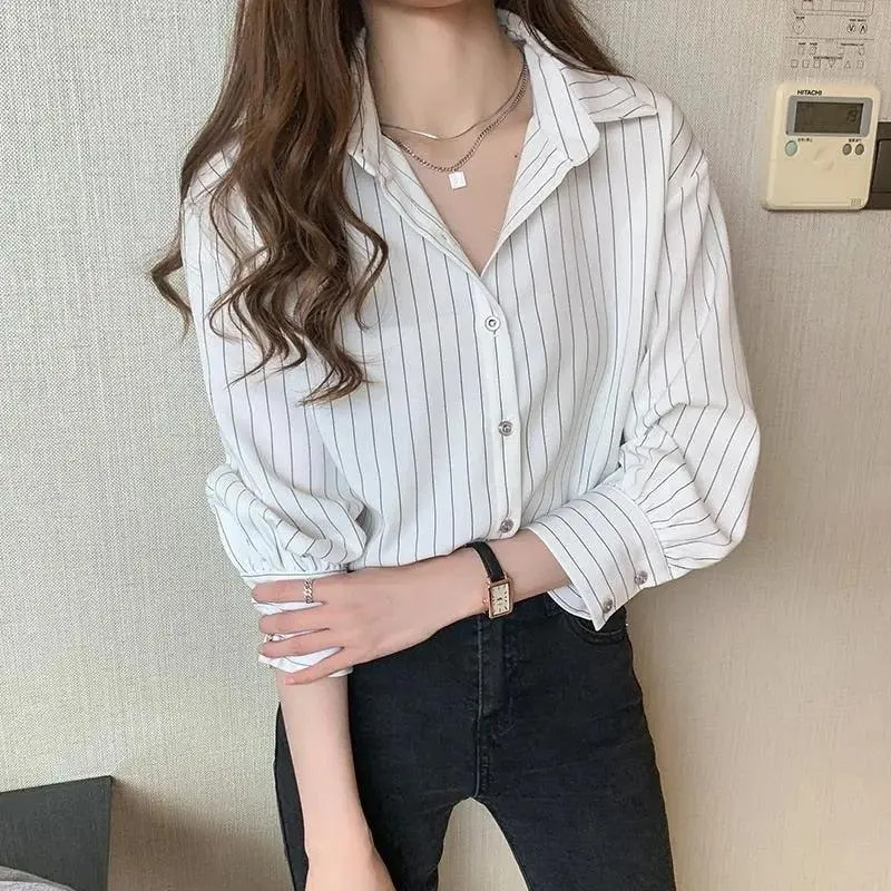 Striped Classic Long Sleeve Shirt sold by Streetwear Society product image thumbnail 2