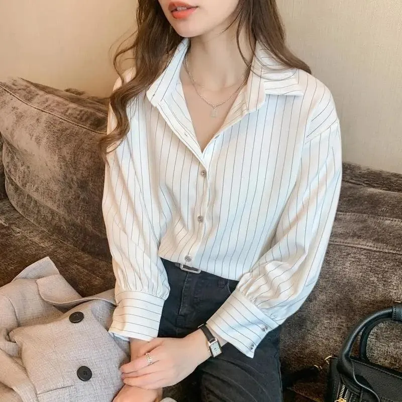 Striped Classic Long Sleeve Shirt sold by Streetwear Society product image thumbnail 5