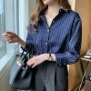 Striped Classic Long Sleeve Shirt sold by Streetwear Society