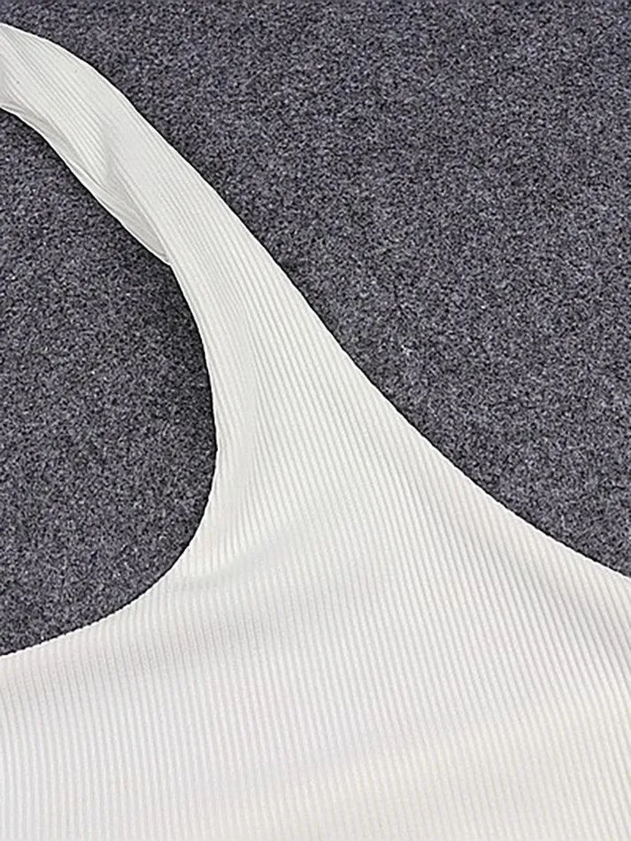 Ribbed Halter Tank Top sold by Streetwear Society product image thumbnail 5