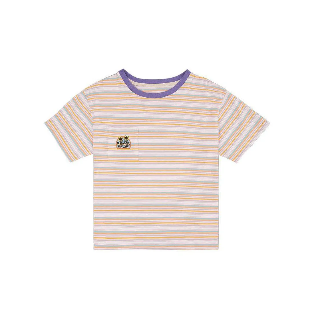 Flower Striped Tee sold by Streetwear Society