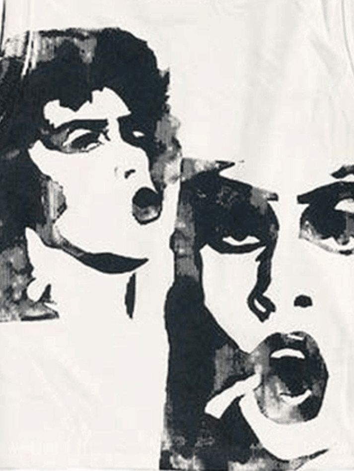 Funny Face Print Cropped Tank Top sold by Streetwear Society product image thumbnail 3