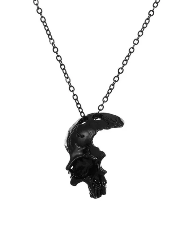 Gothic Skull Pendant Necklace sold by Streetwear Society