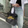 Groovy Trippy Heart Denim Bag sold by Streetwear Society