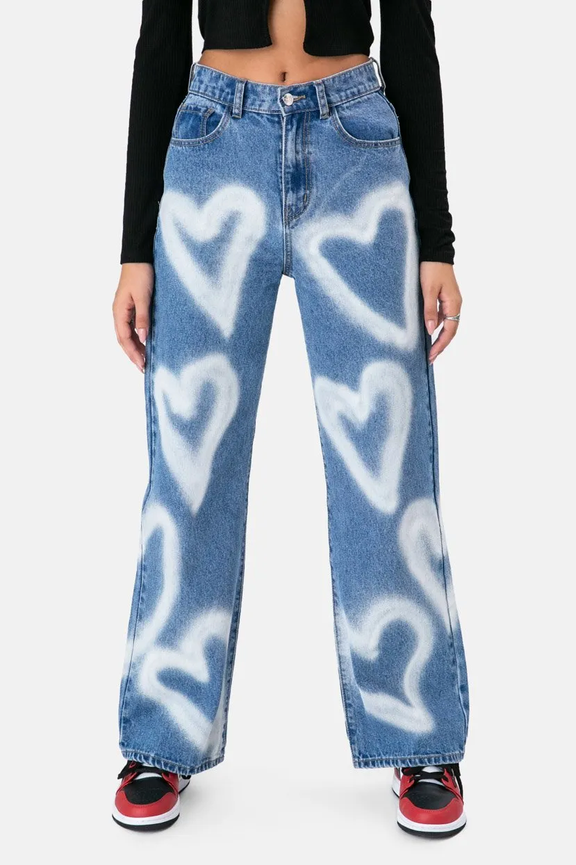 "Mara" high-waisted jeans sold by Streetwear Society product image thumbnail 2