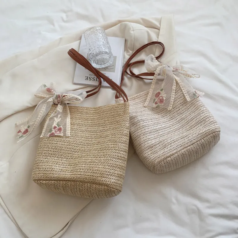 Cottagecore Straw Bag sold by Streetwear Society