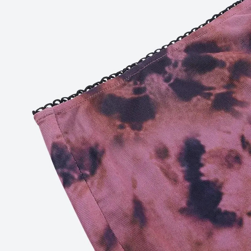 Tie Dye Mesh Mini Skirt sold by Streetwear Society product image thumbnail 5