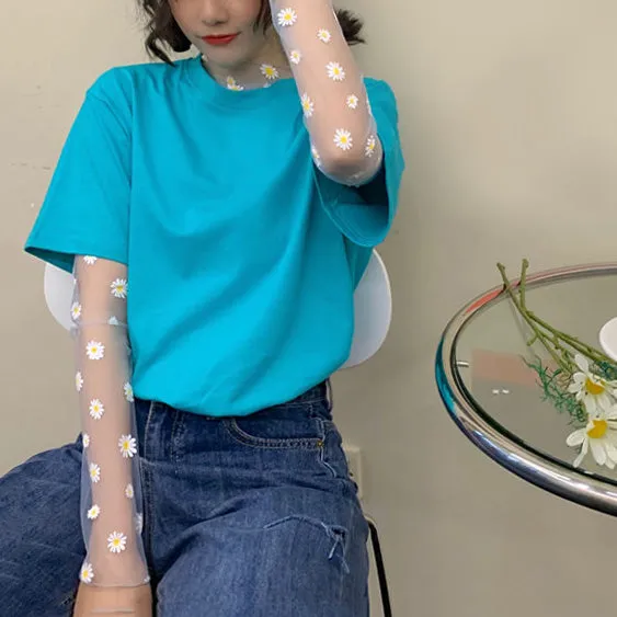 Daisy Mesh Top + Tee Co-Ord sold by Streetwear Society product image thumbnail 2