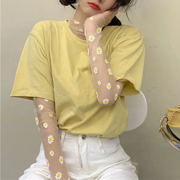 Daisy Mesh Top + Tee Co-Ord sold by Streetwear Society product image thumbnail 3