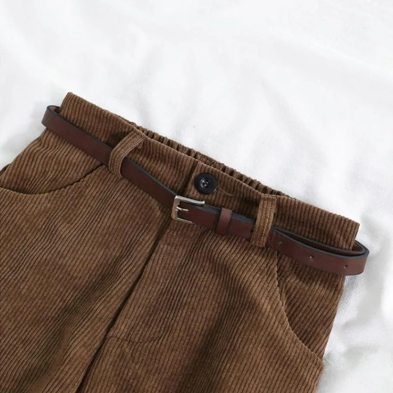 Dark Academia Corduroy Pants sold by Streetwear Society product image thumbnail 5