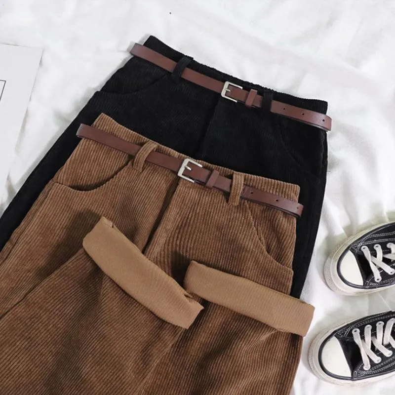 Dark Academia Corduroy Pants sold by Streetwear Society product image thumbnail 2
