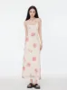 Floral Mesh Spaghetti Strap Maxi Dress sold by Streetwear Society