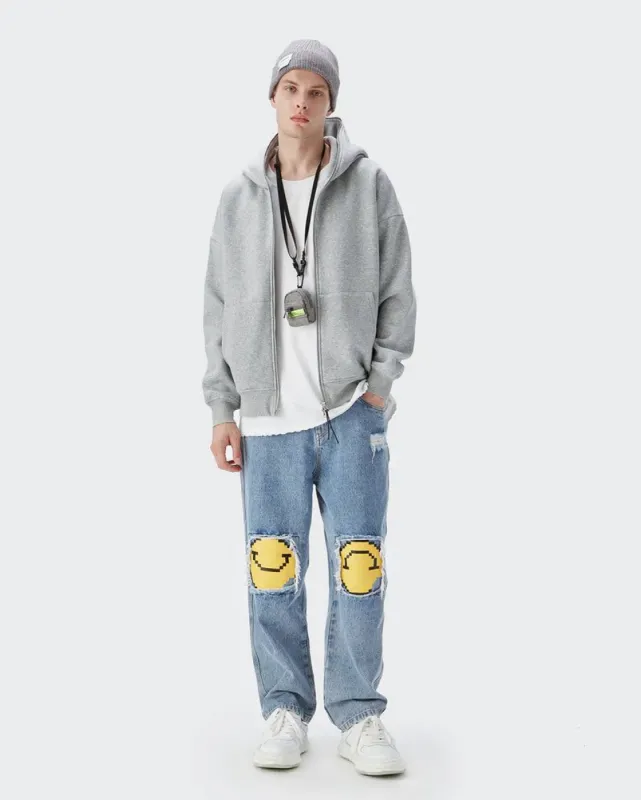 Blank Zip Hoodie sold by Streetwear Society