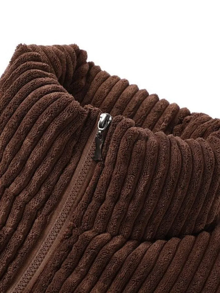 Vintage Zip Up Corduroy Padded Jacket sold by Streetwear Society product image thumbnail 5