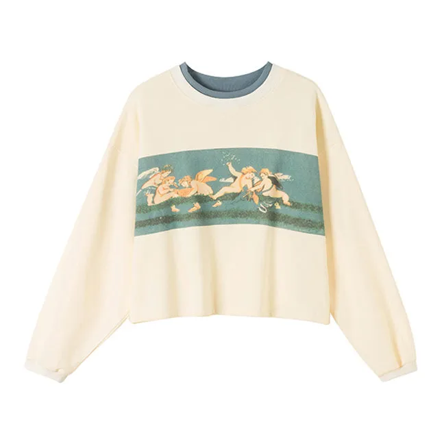 Angel Crop Sweatshirt sold by Streetwear Society product image thumbnail 5