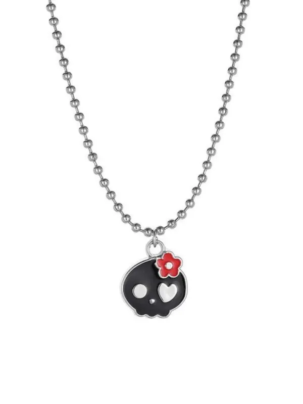 Y2k skull necklace sold by Streetwear Society