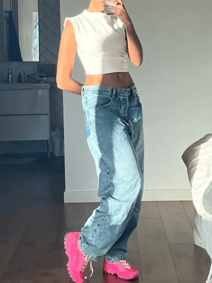 Gathered Navel Casual Cropped Tank Top sold by Streetwear Society product image thumbnail 2